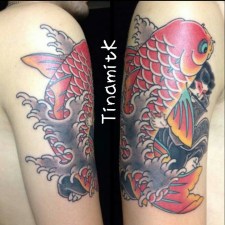 das fertige Tattoo das fertige Tattoo