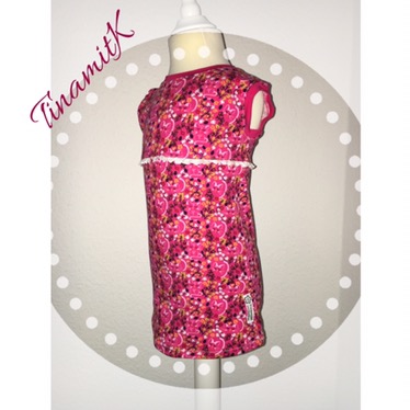 Jersey Kleid mit Rüsche